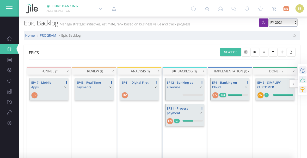 Kanban Project Management Software | Jile