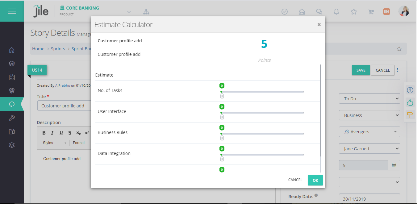 Business value estimator