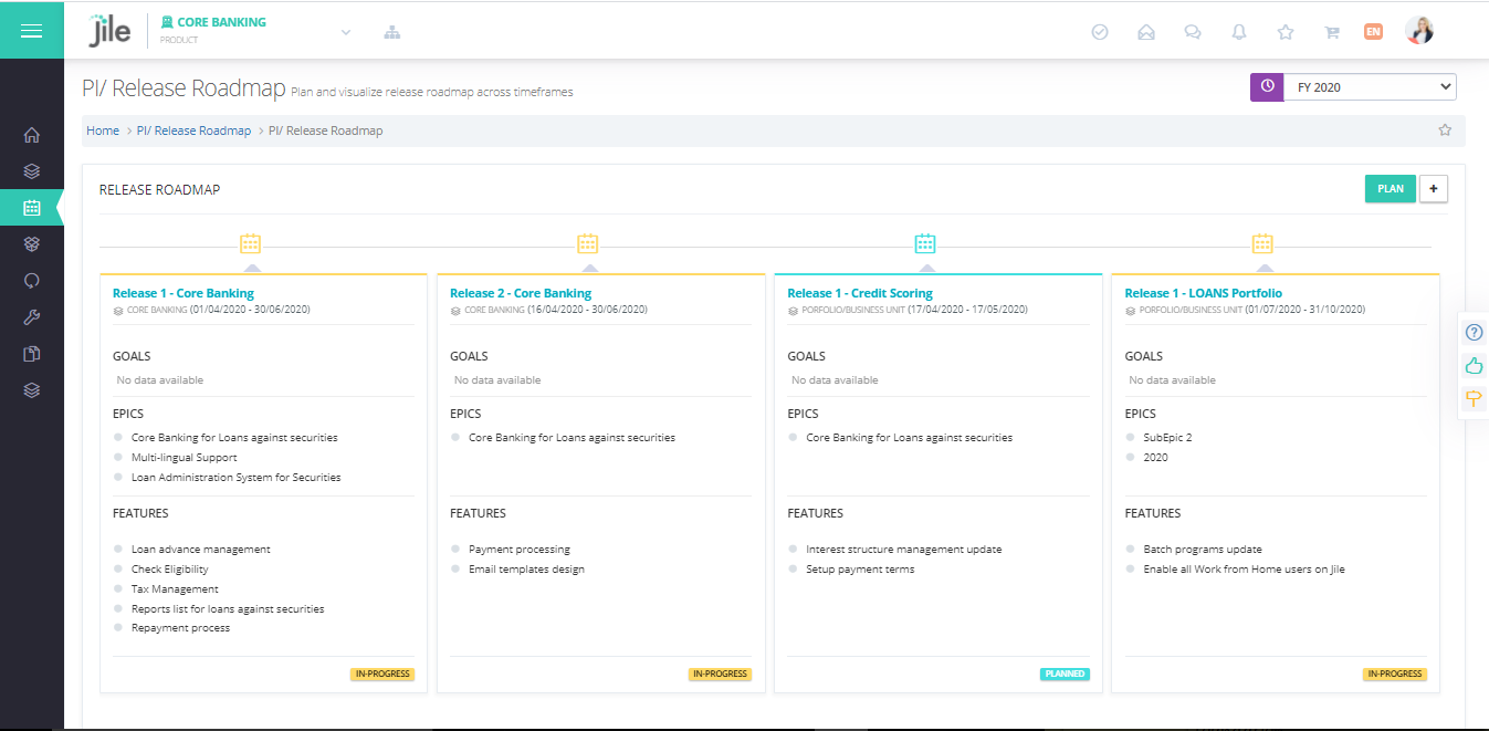 PI Release Roadmap